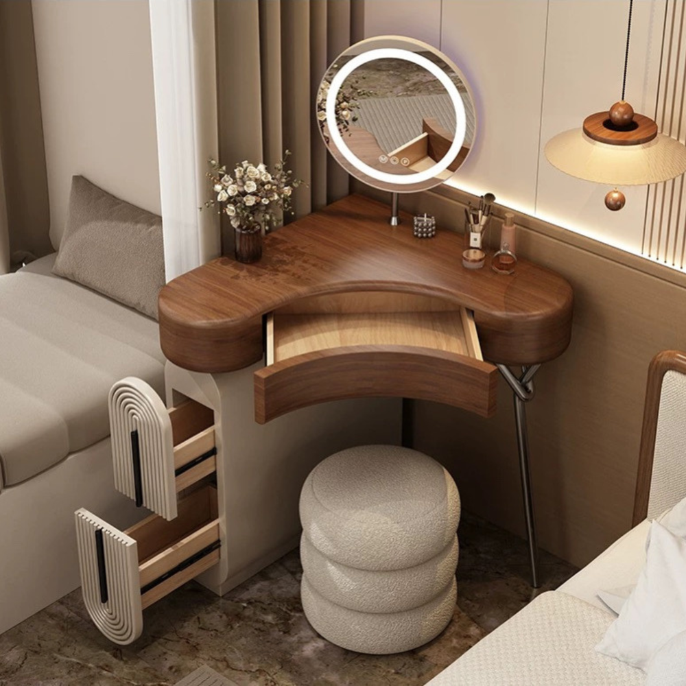 NIMA Minimalist Solid Wood Vanity Set - Urban Mood Singapore