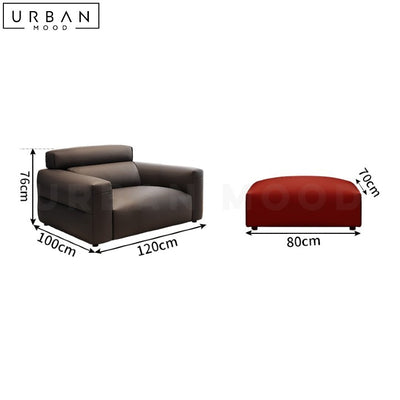 NINON Modern Leathaire Sofa