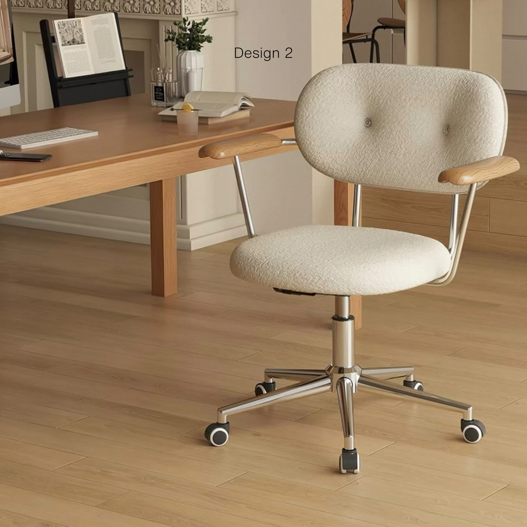 NIVEL Modern Fabric Swivel Study Chair - Urban Mood Singapore
