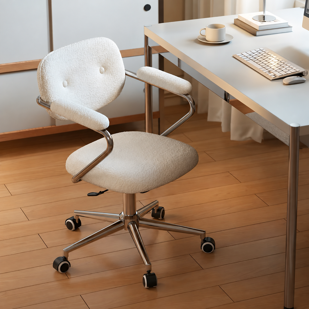 NIVEL Modern Fabric Swivel Study Chair - Urban Mood Singapore