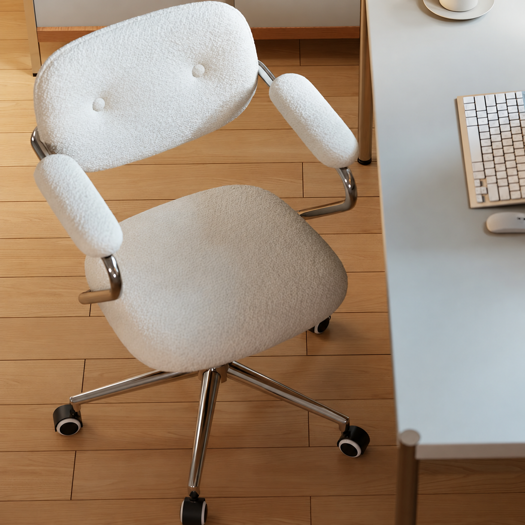 NIVEL Modern Fabric Swivel Study Chair - Urban Mood Singapore