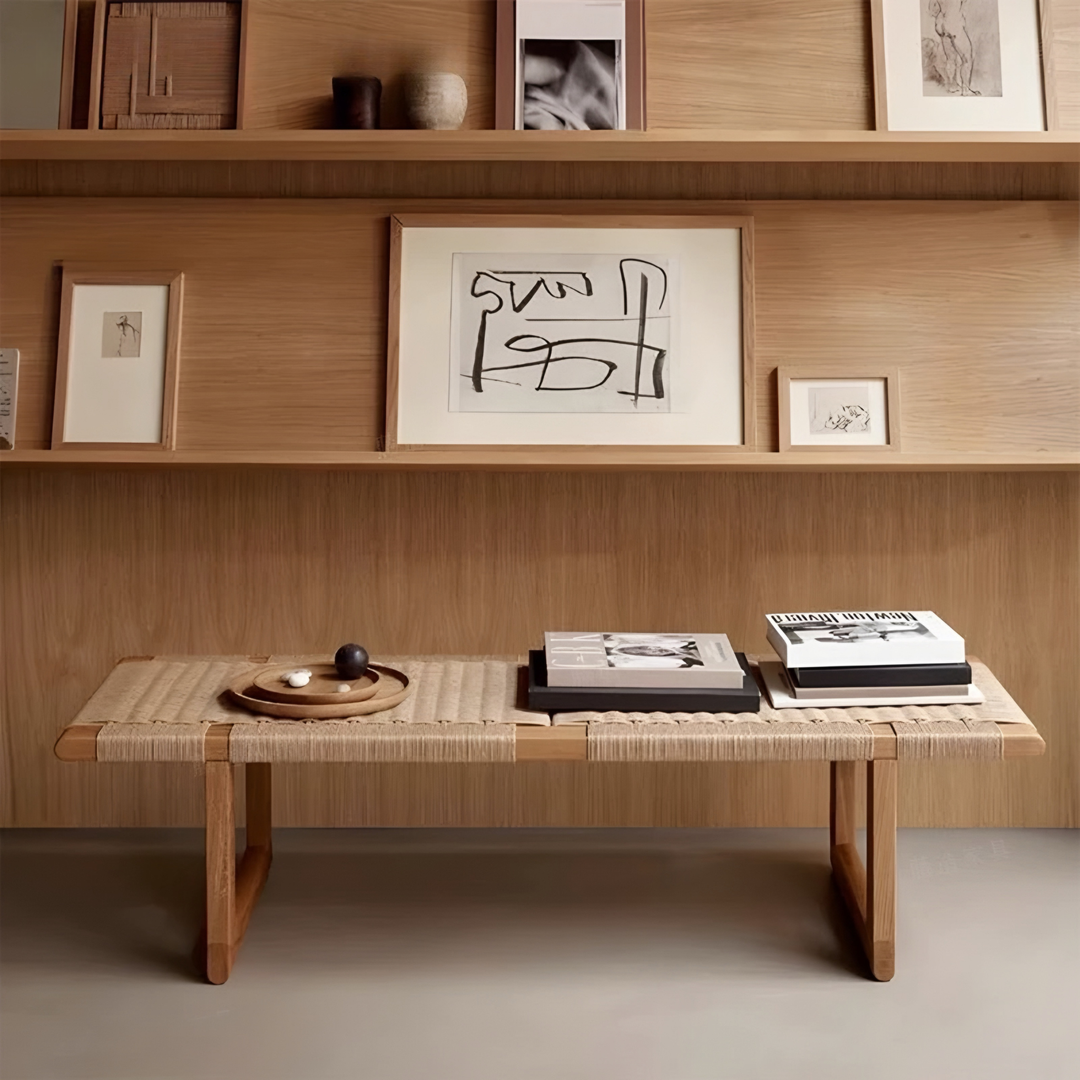 NIVELLE Rustic Solid Wood Bench - Urban Mood Singapore
