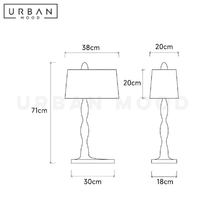 KOSI Wabi Sabi Solid Wood Floor Lamp