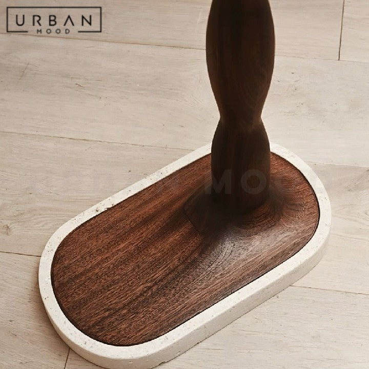 KOSI Wabi Sabi Solid Wood Floor Lamp