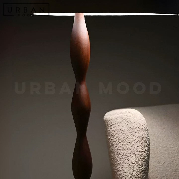 KOSI Wabi Sabi Solid Wood Floor Lamp