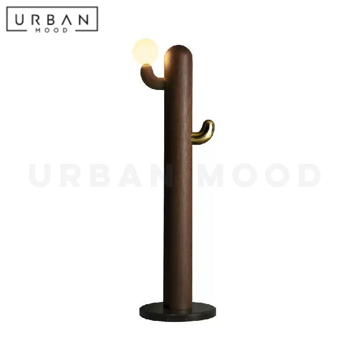 NADINE Modern Solid Wood Floor Lamp