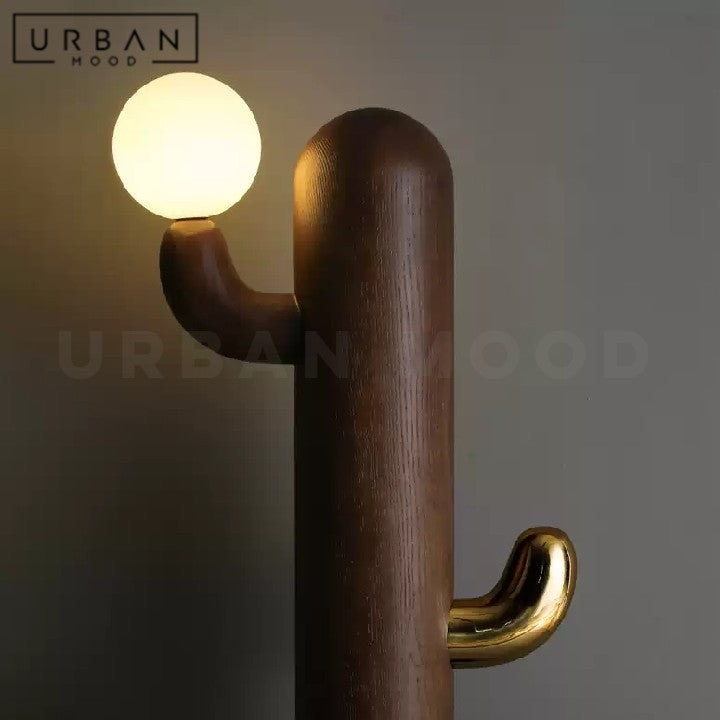 NADINE Modern Solid Wood Floor Lamp