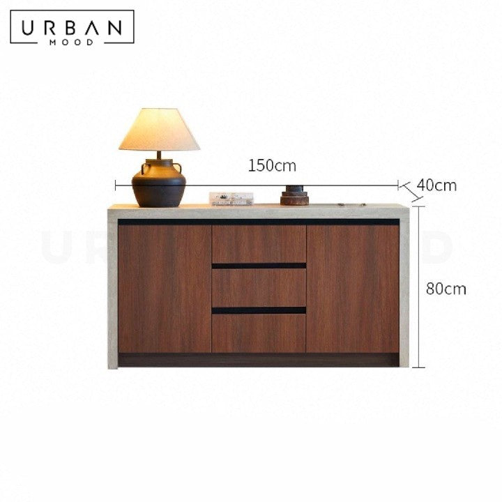 NOELIA Modern Travertine Sideboard