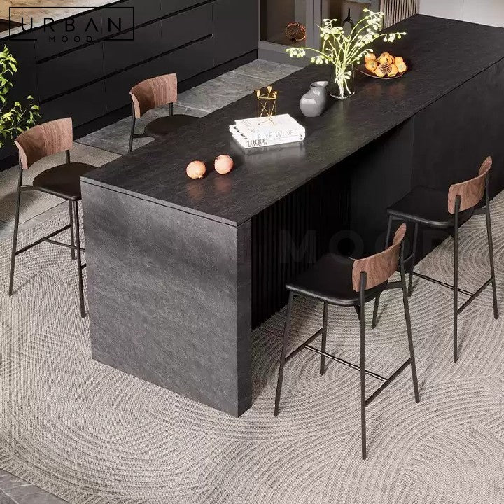 HORA Modern Solid Wood Bar Stool
