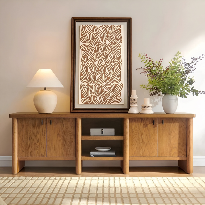 NOIREL Vintage Solid Wood TV Console - Urban Mood Singapore
