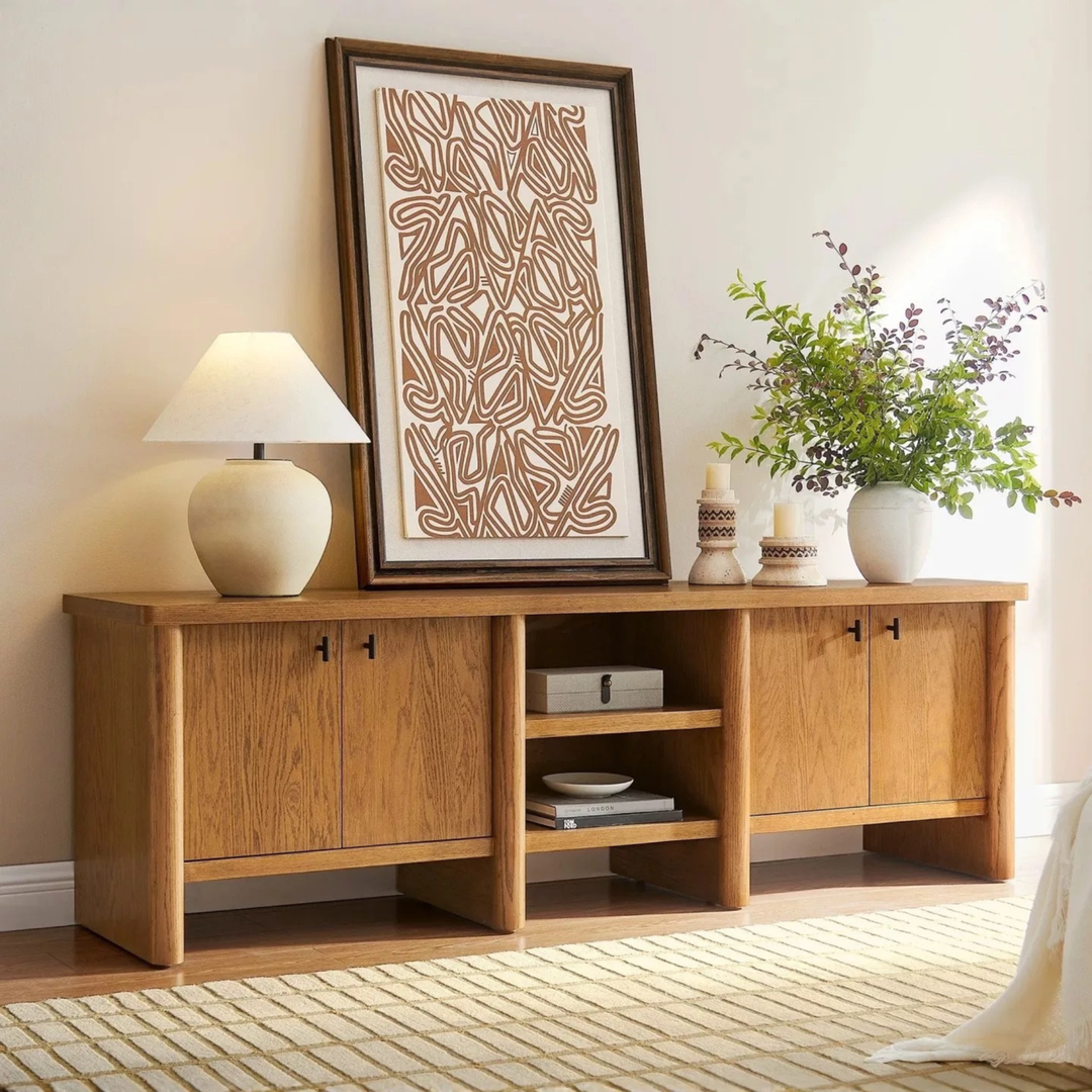NOIREL Vintage Solid Wood TV Console - Urban Mood Singapore