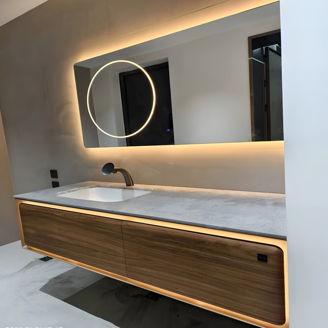 NOIRVALE Modern Marble Bathroom Vanity Sink - Urban Mood Singapore
