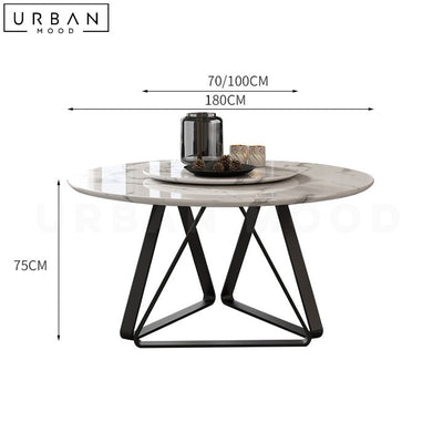 NOSTON Modern Sintered Stone Dining Table