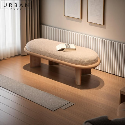 NOURI Japandi Boucle Bench