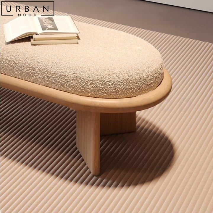 NOURI Japandi Boucle Bench