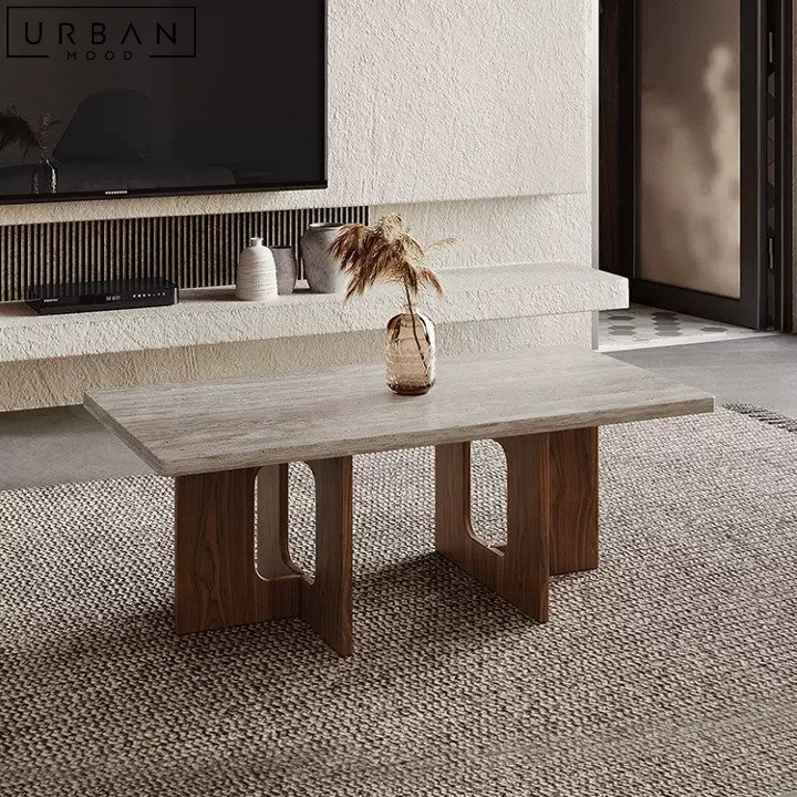 NUNE Wabi Sabi Travertine Coffee Table