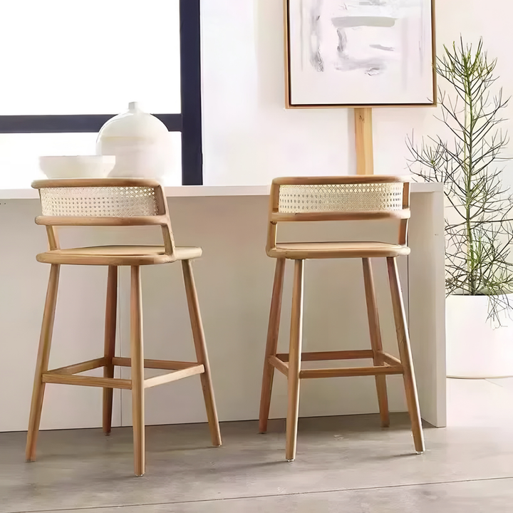 NYMO Farmhouse Rattan Bar Chair - Urban Mood Singapore