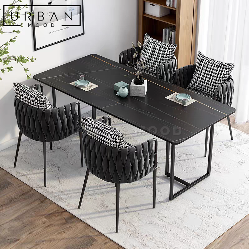 NOIR Modern Sintered Dining Table & Chairs