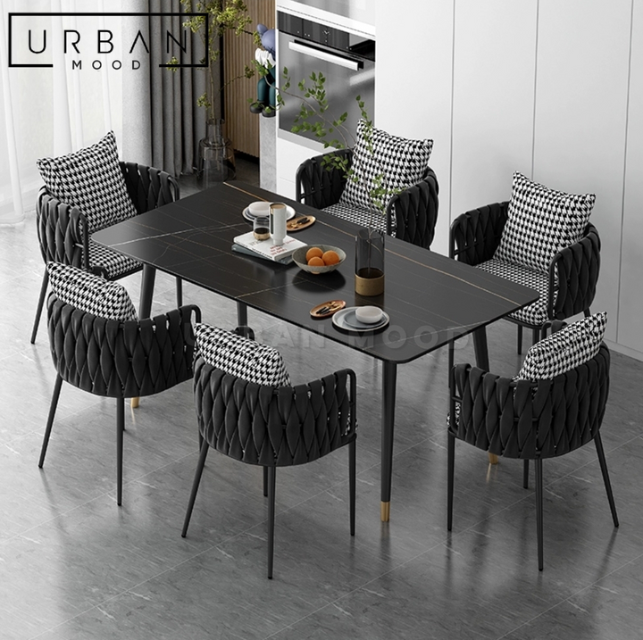 NOIR Modern Sintered Dining Table & Chairs