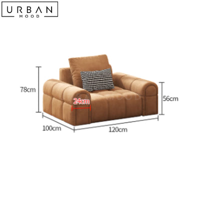 ODETTE Modern Velvet Sofa