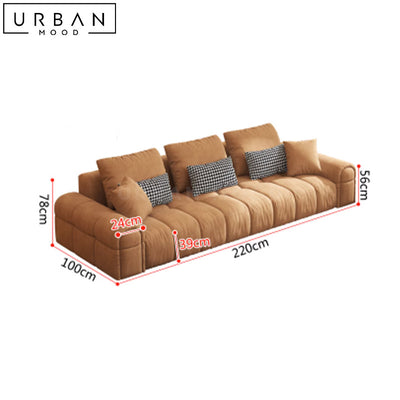 ODETTE Modern Velvet Sofa