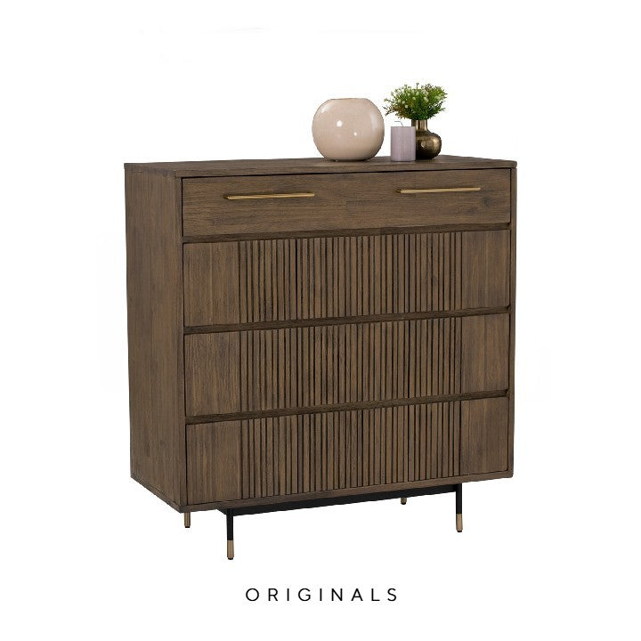 ODGAARD Modern Solid Wood Tall Dresser