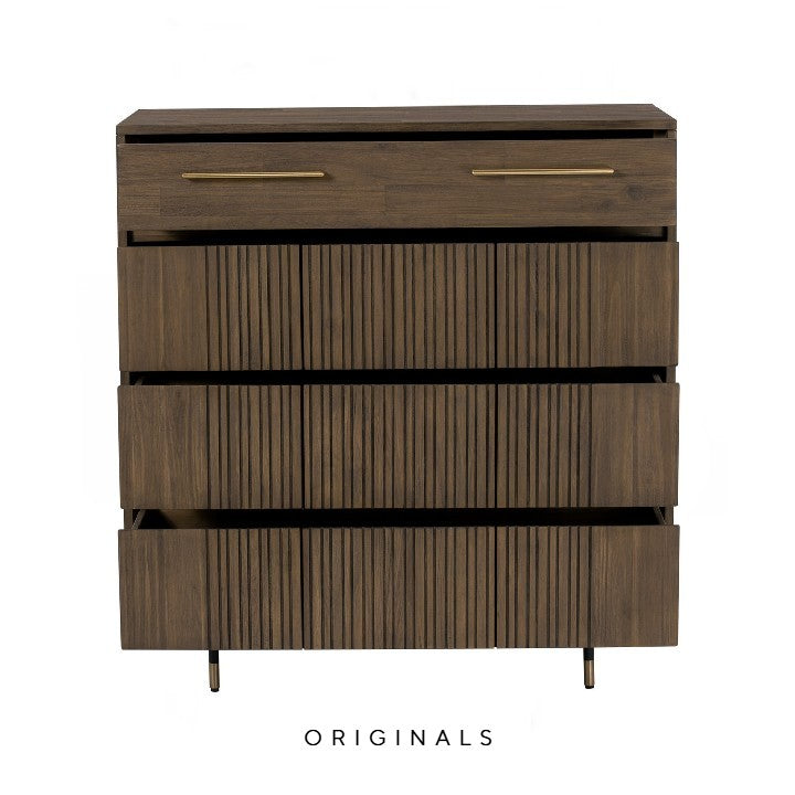 ODGAARD Modern Solid Wood Tall Dresser