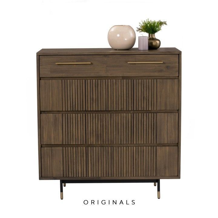 ODGAARD Modern Solid Wood Tall Dresser