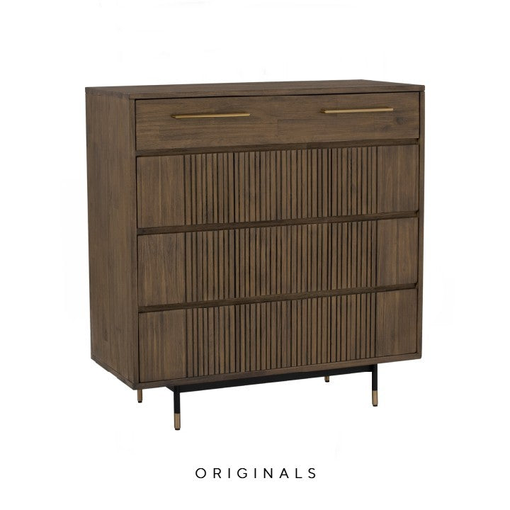 ODGAARD Modern Solid Wood Tall Dresser
