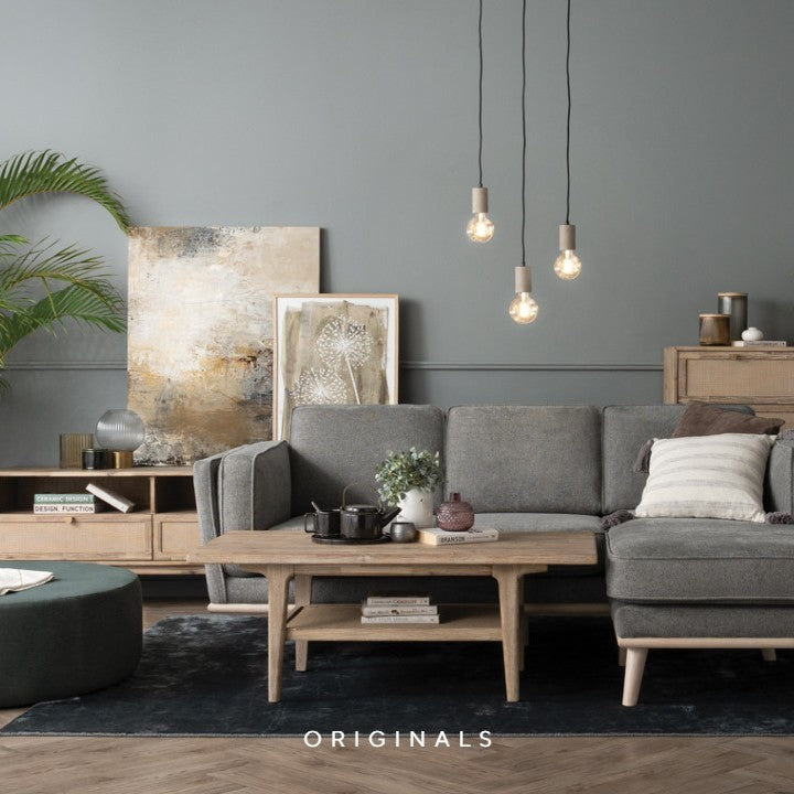 JANEN Modern Solid Wood Coffee Table