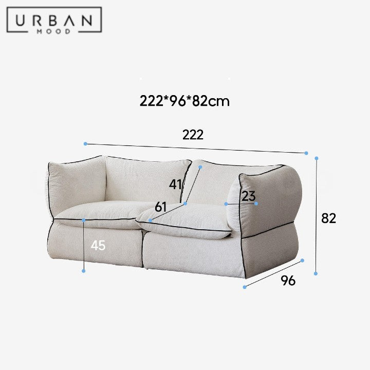 OLLIS Modern Fabric Sofa