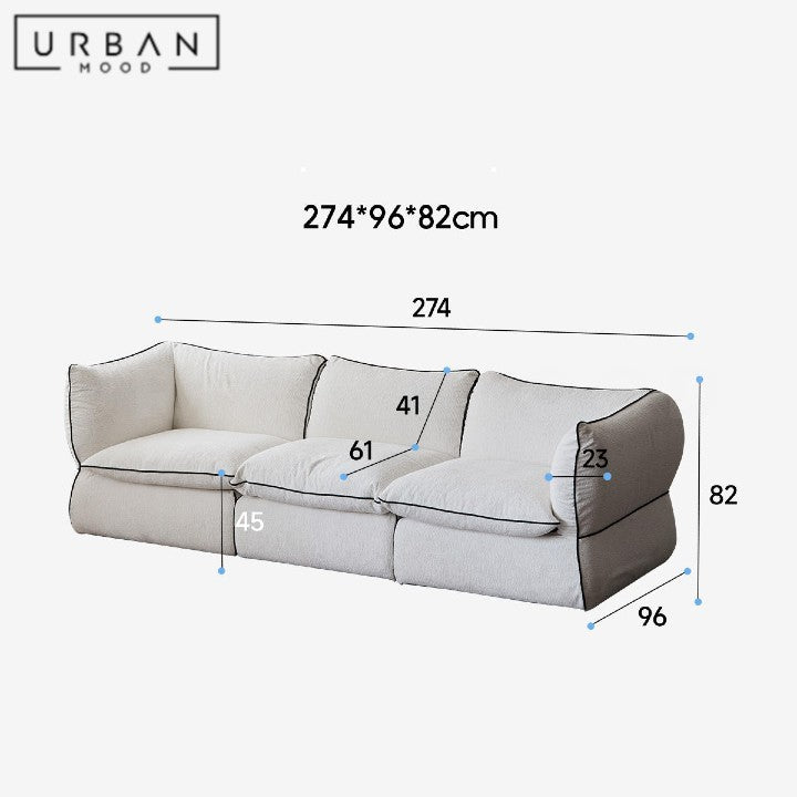 OLLIS Modern Fabric Sofa