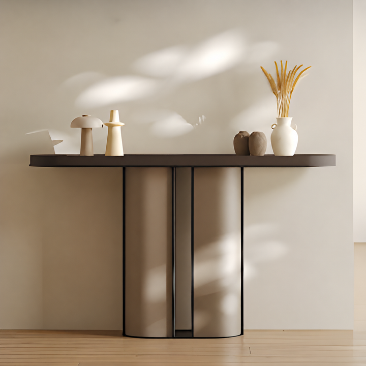 OMELA Sintered Stone Entryway Console Table - Urban Mood Singapore