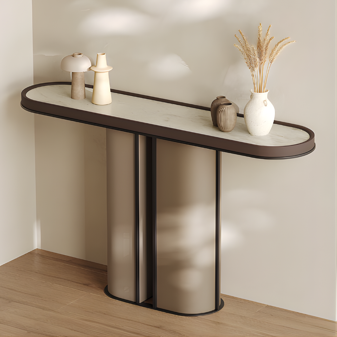 OMELA Sintered Stone Entryway Console Table - Urban Mood Singapore