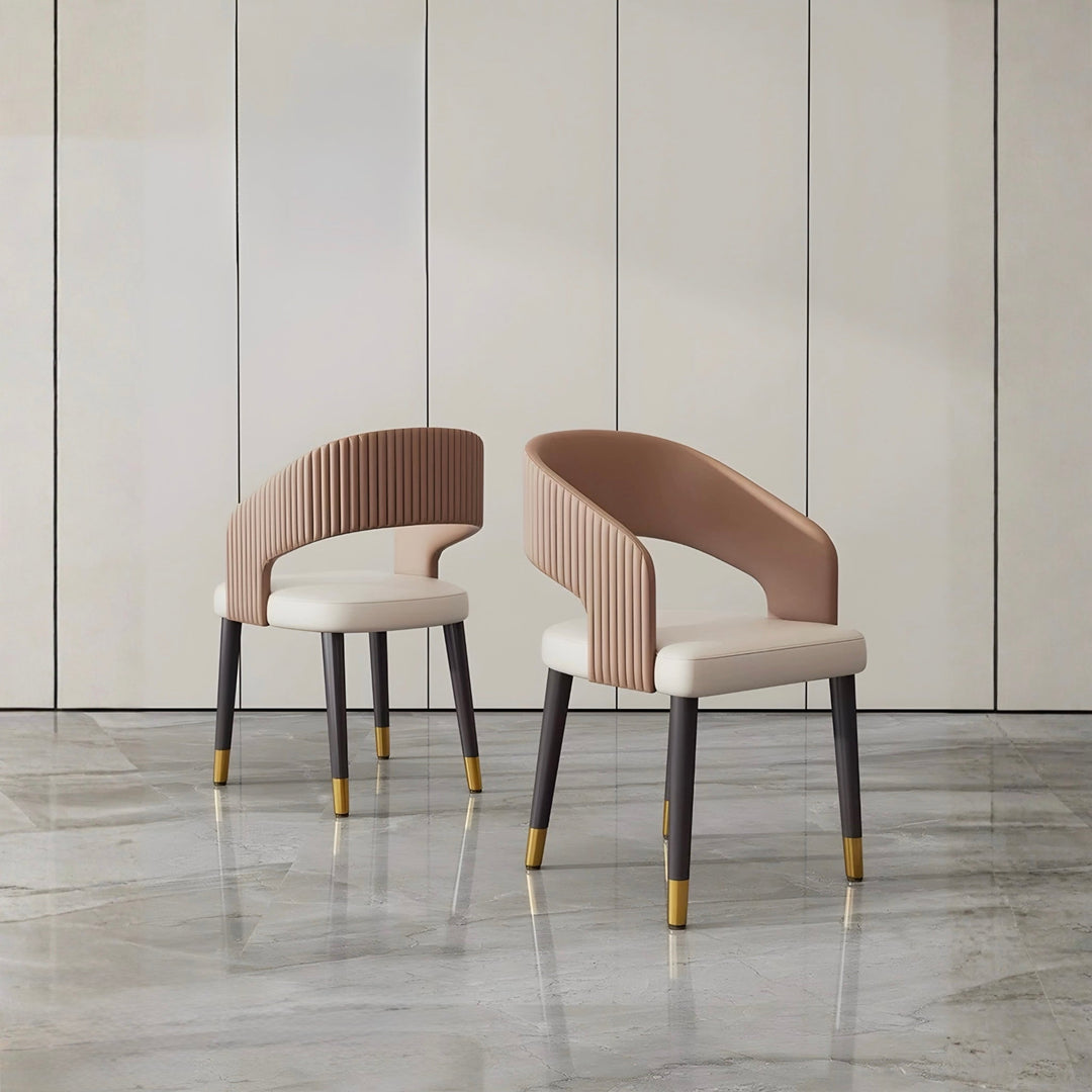 ONDREL Modern Leather Dining Chair - Urban Mood Singapore