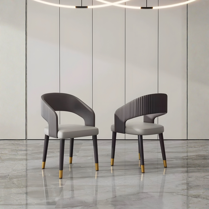 ONDREL Modern Leather Dining Chair - Urban Mood Singapore