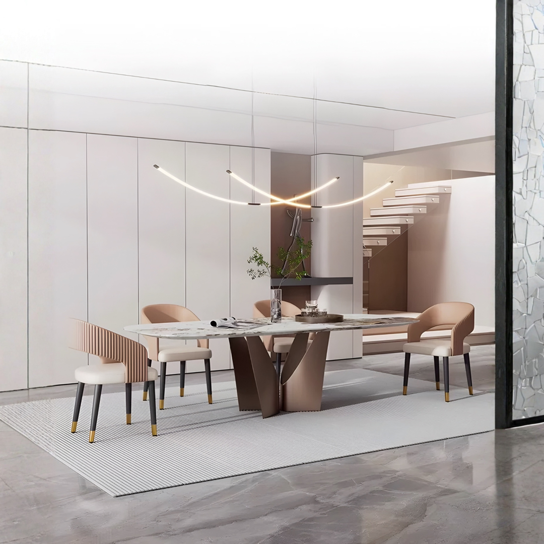 ONDREL Modern Leather Dining Chair - Urban Mood Singapore