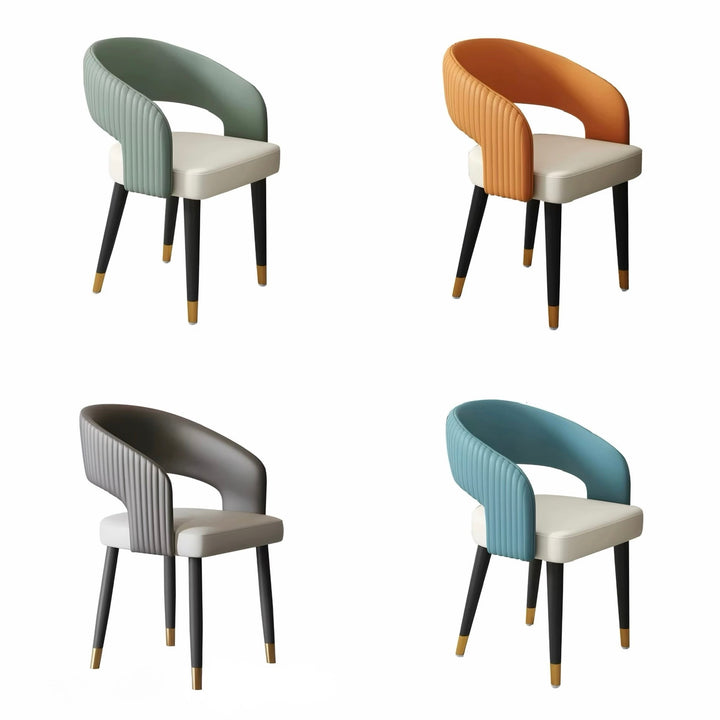 ONDREL Modern Leather Dining Chair - Urban Mood Singapore