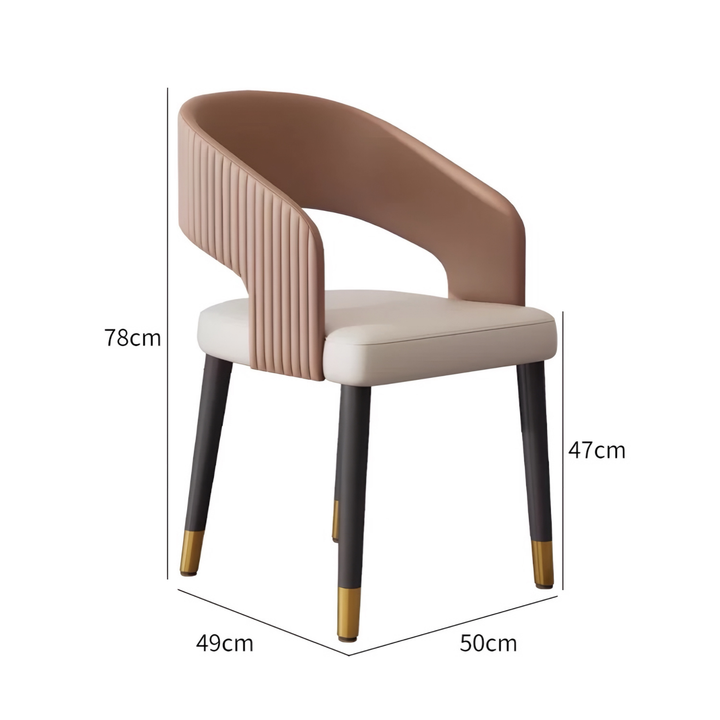 ONDREL Modern Leather Dining Chair - Urban Mood Singapore