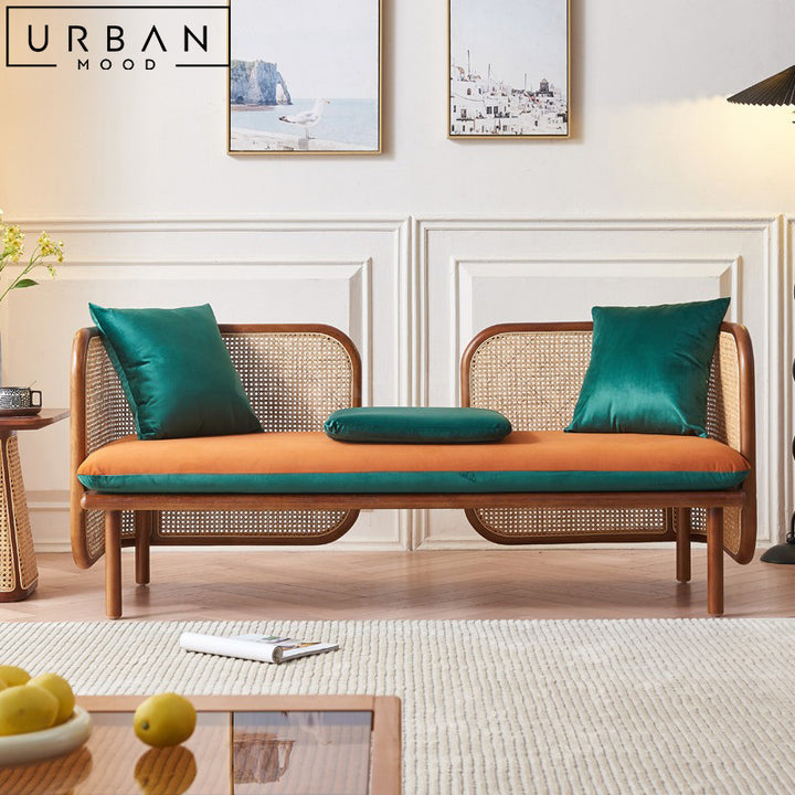 OONA Japandi Rattan Sofa