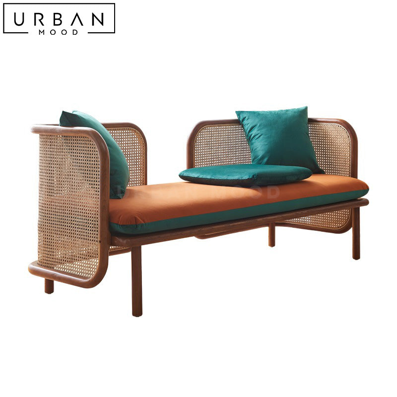 OONA Japandi Rattan Sofa