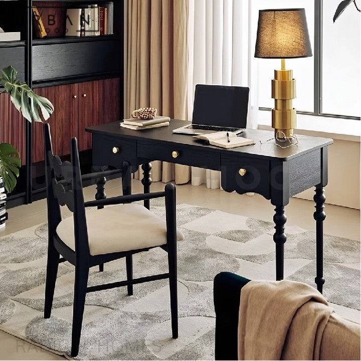 OPAL Victorian Solid Wood Study Table – Urban Mood