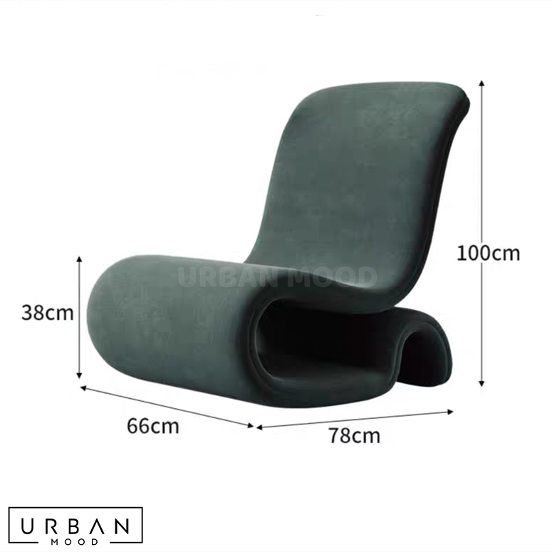 ORA Modern Velvet Leisure Chair