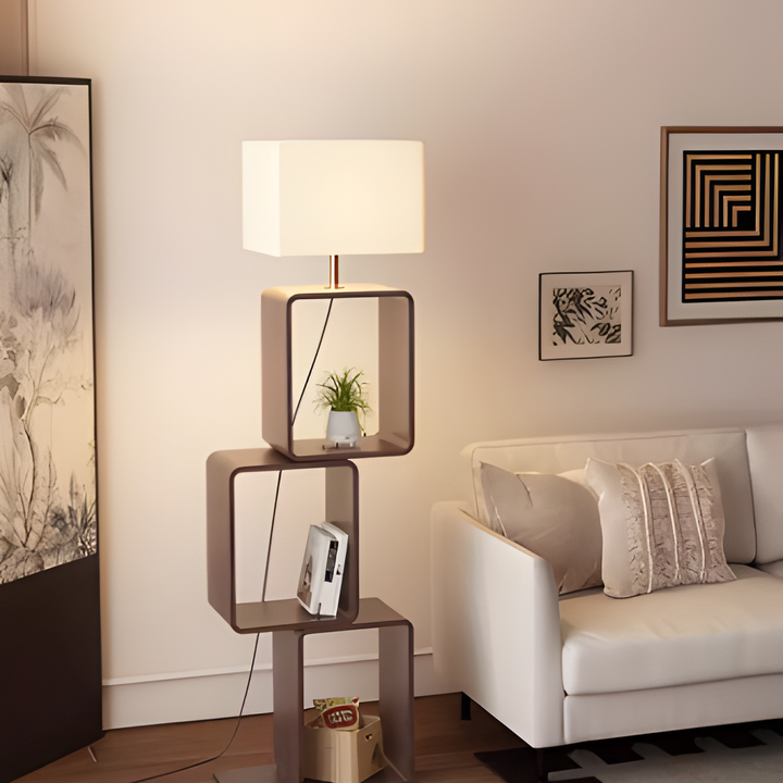 ORENDO Minimalist Storage Floor Lamp - Urban Mood Singapore