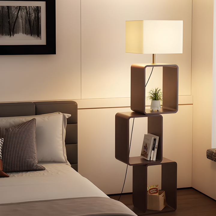 ORENDO Minimalist Storage Floor Lamp - Urban Mood Singapore