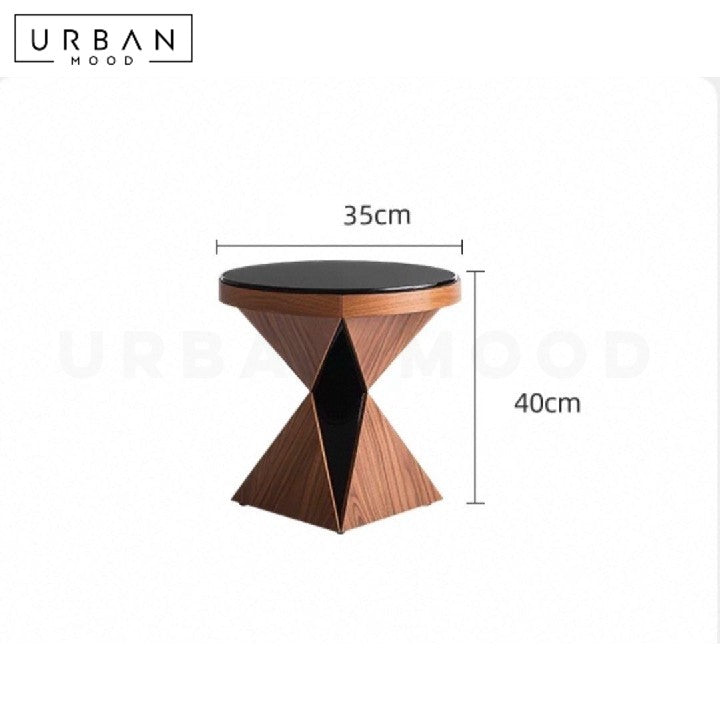 ORNELLA Modern Solid Wood Side Table