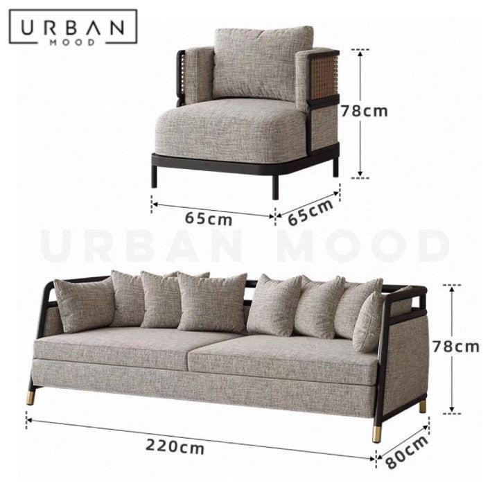 ORTEGA Modern Fabric Sofa