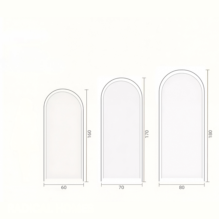 ORVANE Arch Velvet Floor Mirror - Urban Mood Singapore