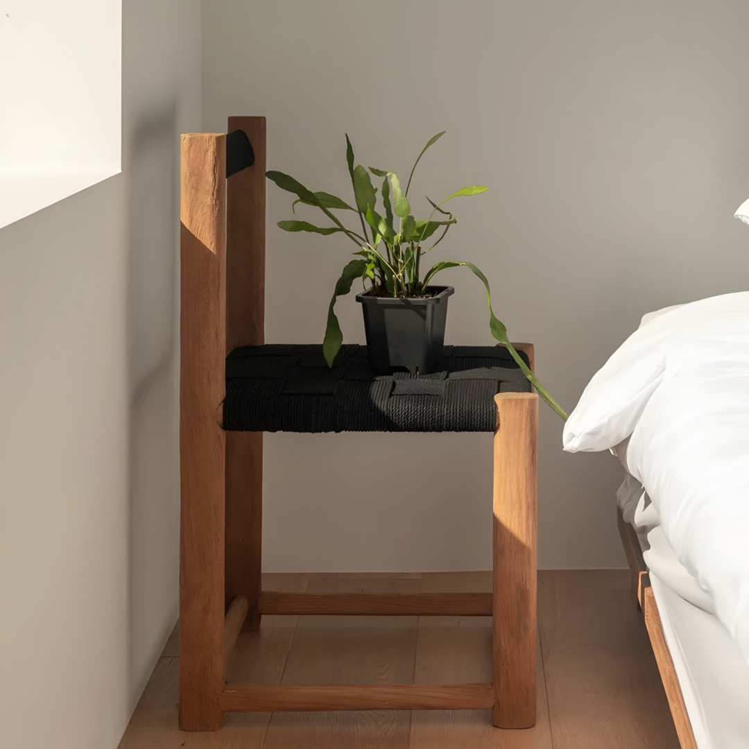ORVANEL Rustic Solid Wood Dining Chair - Urban Mood Singapore