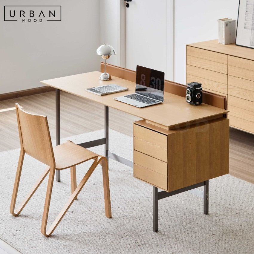 OSAKA Scandinavian Solid Wood Study Table